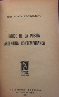 Índice de la poesía argentina contemporanea